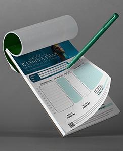 چاپ تحریر الوان 4رنگ 3برگی