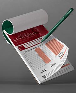 چاپ تحریر الوان 2رنگ 3برگی