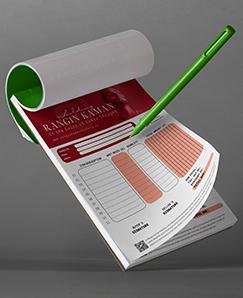 چاپ تحریر الوان 2رنگ 2برگی A6