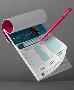 چاپ کاربن لس 4رنگ 3برگی